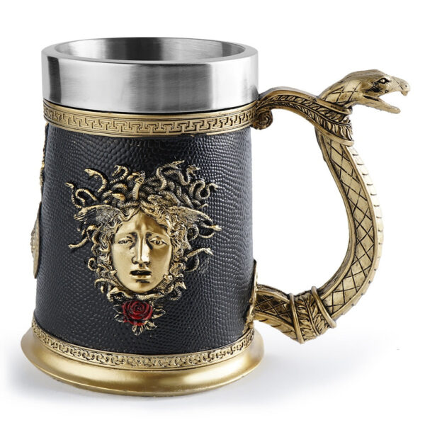 menilo Gaze of Gorgons Whiskey Glass – Set of 4 Unique Tumblers
