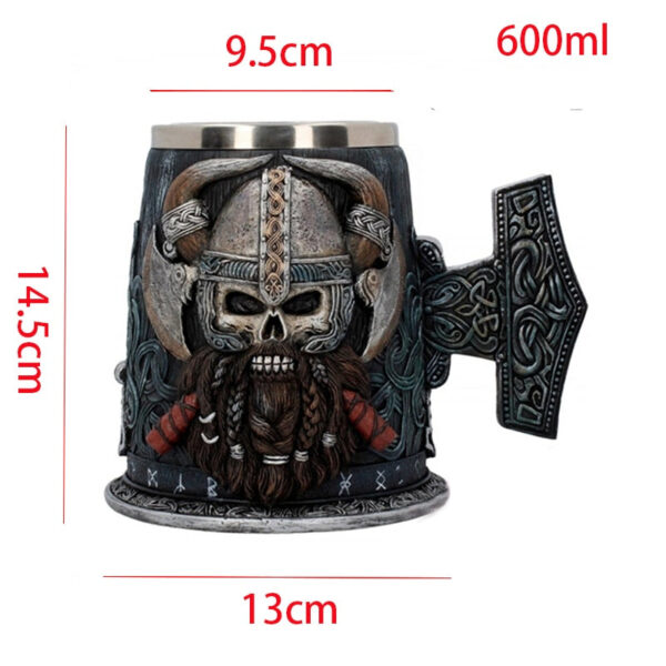 menilo Viking Style Rustic Beer Tankard – Durable Wooden Mug - Image 7