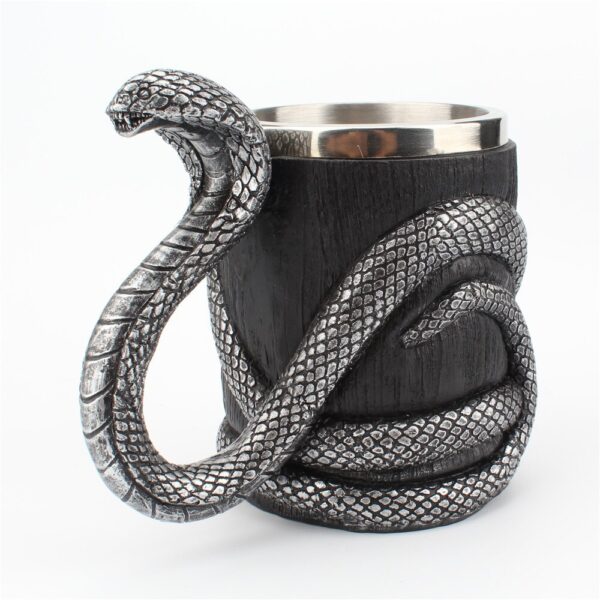 menilo Fangtastic Bite Rustic Beer Tankard – Unique Wooden Mug