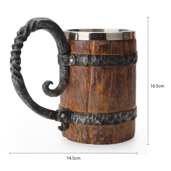 menilo Asgardian Alehouse Beer Stein – Classic Ceramic Mug - Image 7