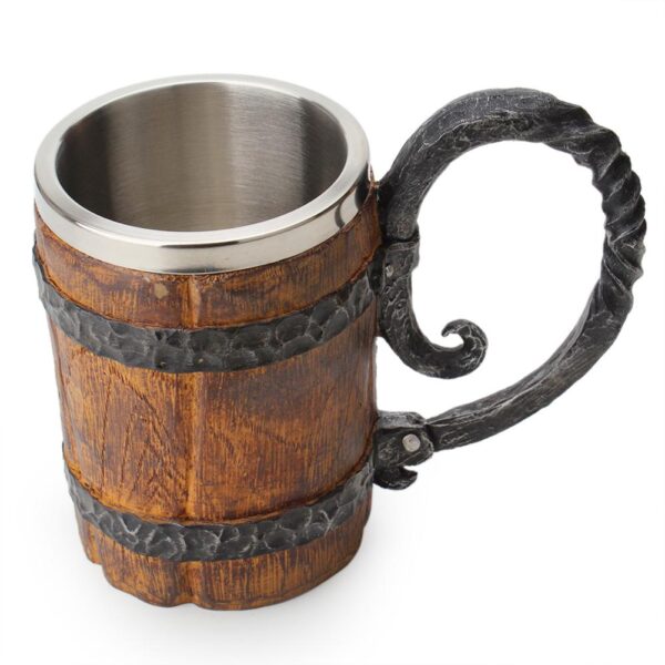 menilo Asgardian Alehouse Beer Stein – Classic Ceramic Mug - Image 4