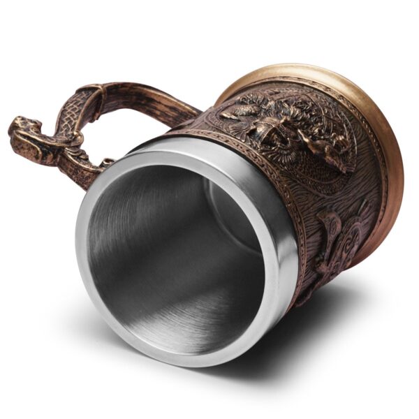 menilo Norse Heritage Viking Tankard – Rustic Wooden Beer Mug - Image 10