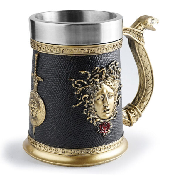menilo Gaze of Gorgons Whiskey Glass – Set of 4 Unique Tumblers - Image 2