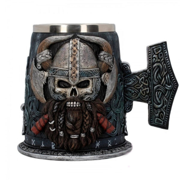 menilo Viking Style Rustic Beer Tankard – Durable Wooden Mug - Image 5